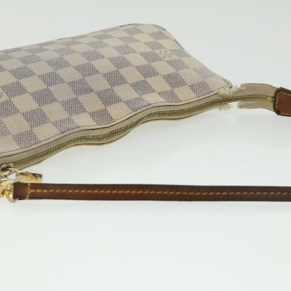 LOUIS VUITTON Damier Azur Pochette Accessoires Pouch N51986 LV Auth rd2953