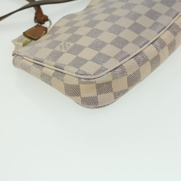 LOUIS VUITTON Damier Azur Pochette Accessoires Pouch N51986 LV Auth rd2953
