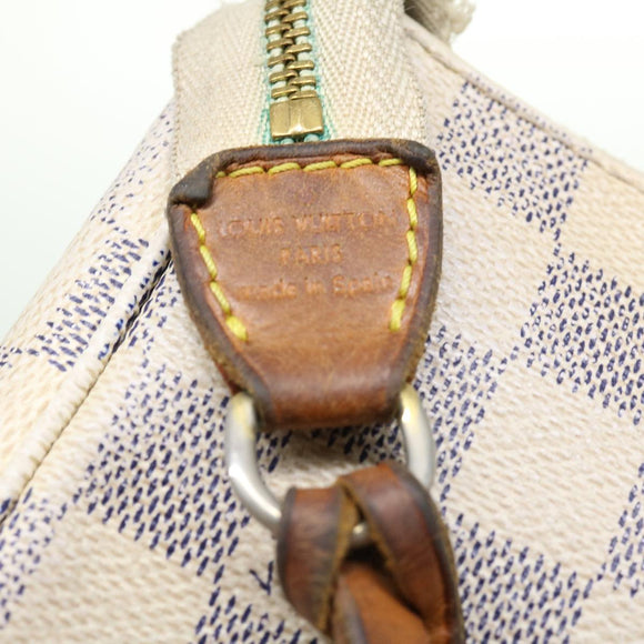 LOUIS VUITTON Damier Azur Pochette Accessoires Pouch N51986 LV Auth rd2953