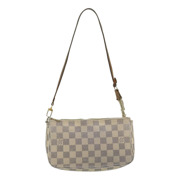 LOUIS VUITTON Damier Azur Pochette Accessoires Pouch N51986 LV Auth rd2953