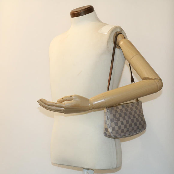 LOUIS VUITTON Damier Azur Pochette Accessoires Pouch N51986 LV Auth rd2953