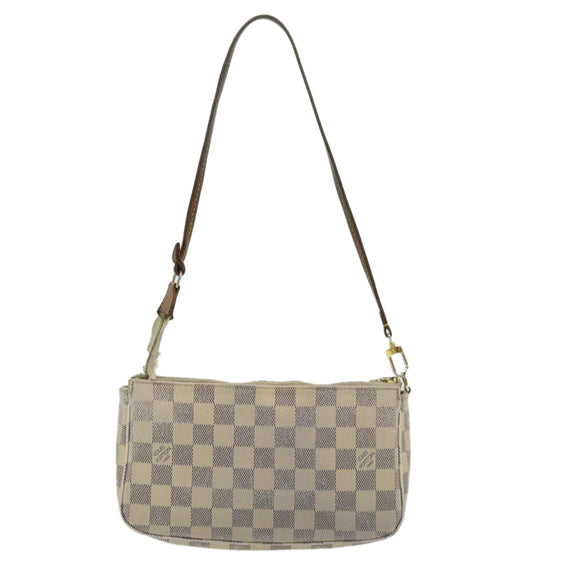 LOUIS VUITTON Damier Azur Pochette Accessoires Pouch N51986 LV Auth rd2953
