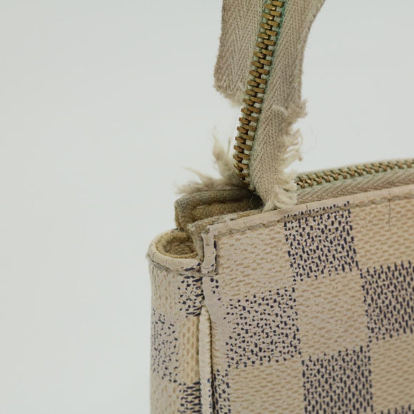 LOUIS VUITTON Damier Azur Pochette Accessoires Pouch N51986 LV Auth rd2953