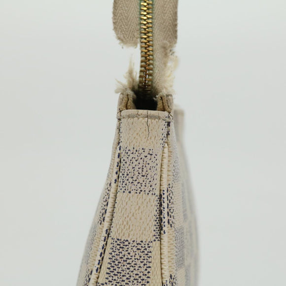 LOUIS VUITTON Damier Azur Pochette Accessoires Pouch N51986 LV Auth rd2953