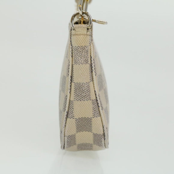 LOUIS VUITTON Damier Azur Pochette Accessoires Pouch N51986 LV Auth rd2953