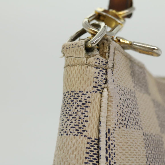 LOUIS VUITTON Damier Azur Pochette Accessoires Pouch N51986 LV Auth rd2953