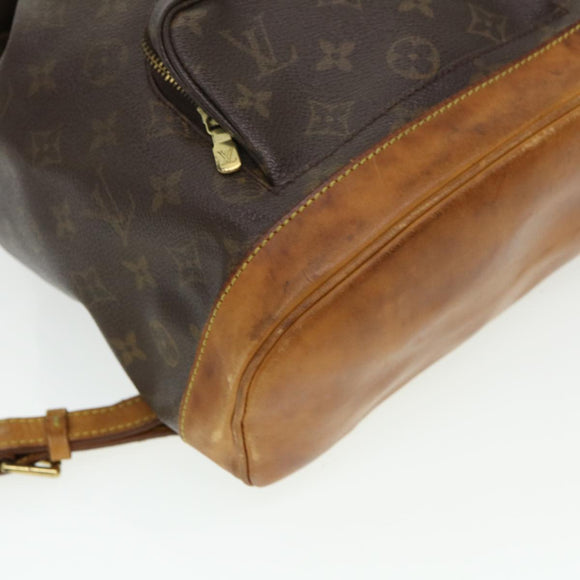 LOUIS VUITTON Monogram Montsouris MM Backpack M51136 LV Auth rd4674