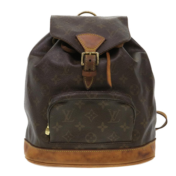 LOUIS VUITTON Monogram Montsouris MM Backpack M51136 LV Auth rd4674
