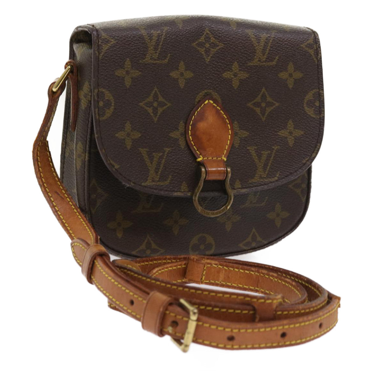 LOUIS VUITTON Monogram Saint Cloud PM Shoulder Bag M51244 LV Auth rd4937