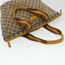 GUCCI GG Canvas Web Sherry Line Hand Bag 2Set Beige Green Yellow Auth rd5183-19