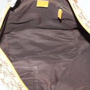 GUCCI GG Canvas Web Sherry Line Hand Bag 2Set Beige Green Yellow Auth rd5183-24