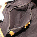 GUCCI GG Canvas Web Sherry Line Hand Bag 2Set Beige Green Yellow Auth rd5183-25