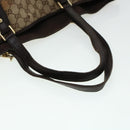 GUCCI GG Canvas Web Sherry Line Hand Bag 2Set Beige Green Yellow Auth rd5183-8