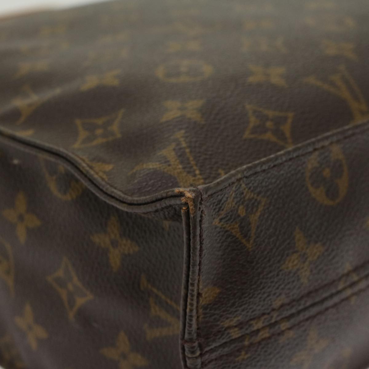 LOUIS VUITTON Monogram Sac Plat Hand Bag M51140 LV Auth rd5482