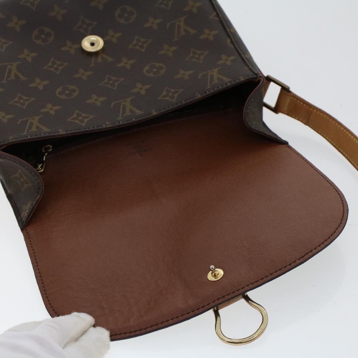 LOUIS VUITTON Monogram Saint Cloud GM Shoulder Bag M51242 LV Auth rd5497