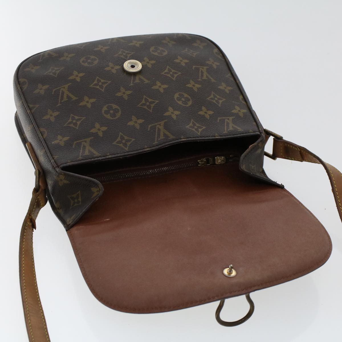 LOUIS VUITTON Monogram Saint Cloud GM Shoulder Bag M51242 LV Auth rd5499