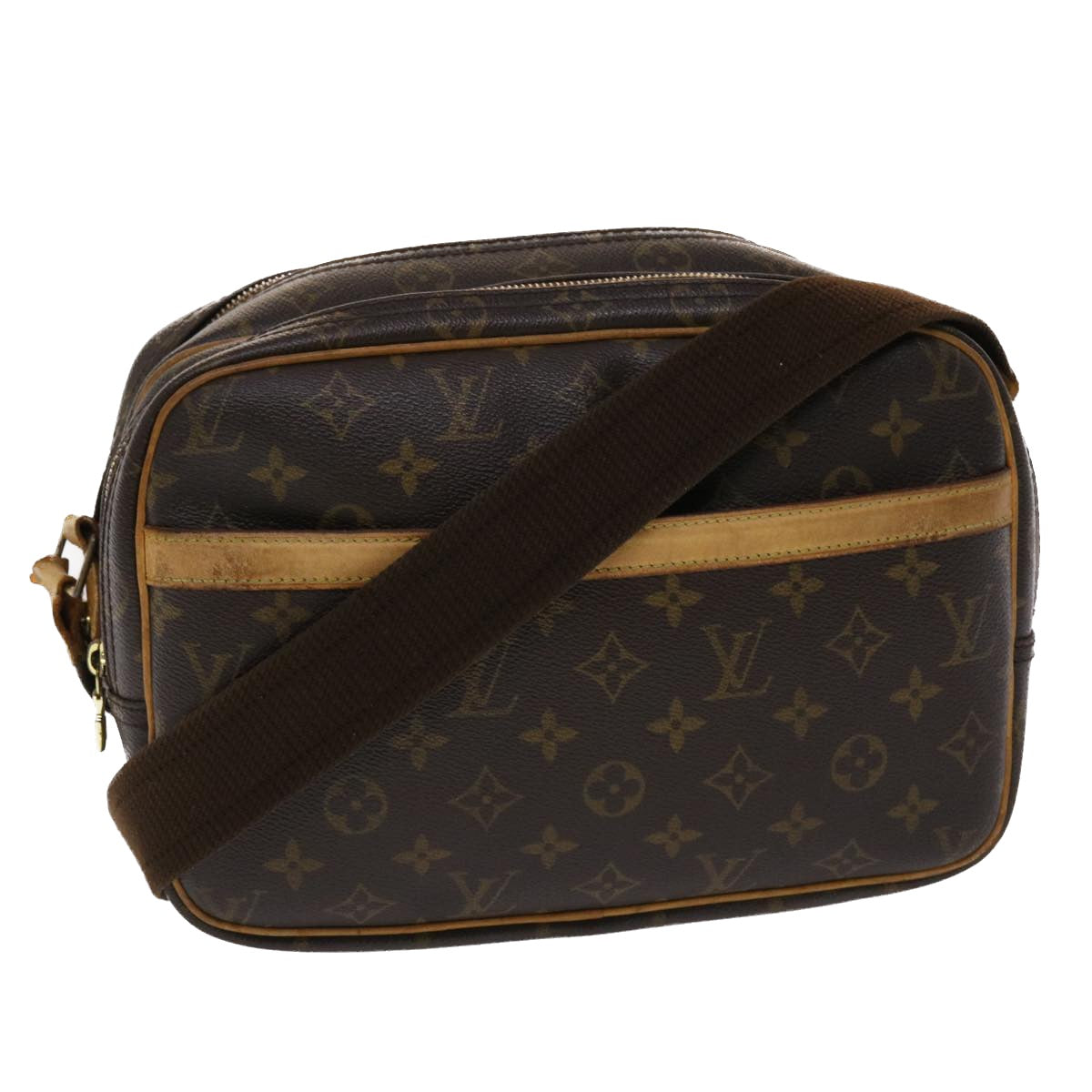 LOUIS VUITTON Monogram Reporter PM Shoulder Bag M45254 LV Auth rd5517