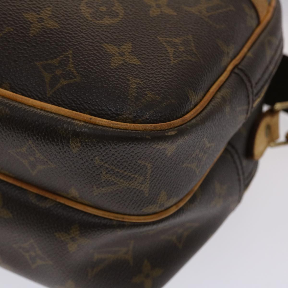 LOUIS VUITTON Monogram Reporter PM Shoulder Bag M45254 LV Auth rd5517