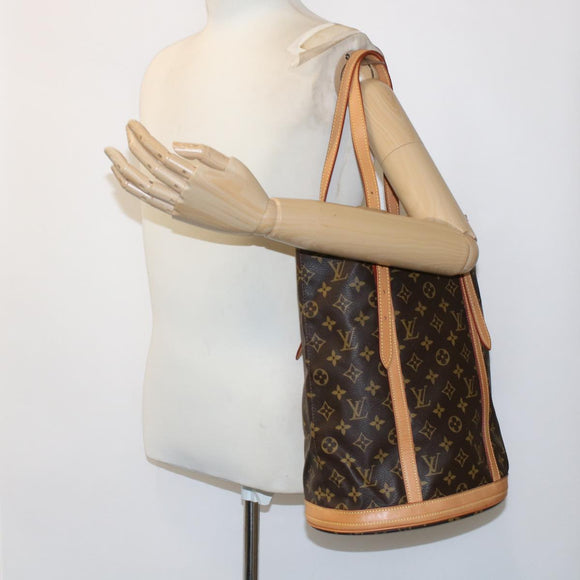 LOUIS VUITTON Monogram Bucket GM Shoulder Bag M42236 LV Auth rd5550