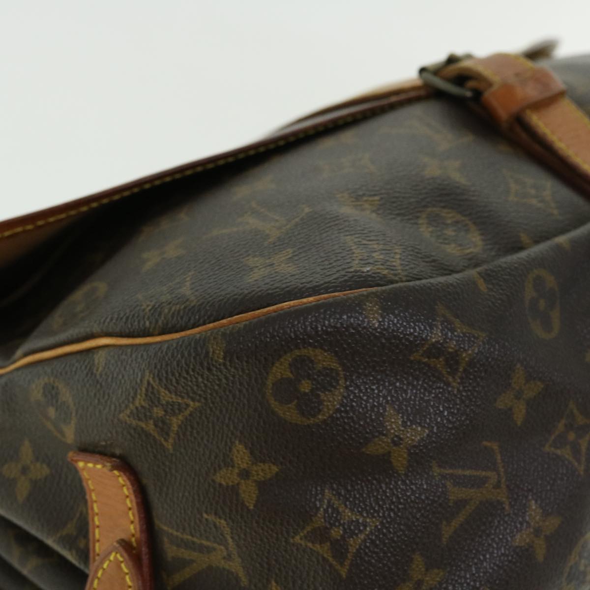 LOUIS VUITTON Monogram Saumur 35 Shoulder Bag M42254 LV Auth rd5669