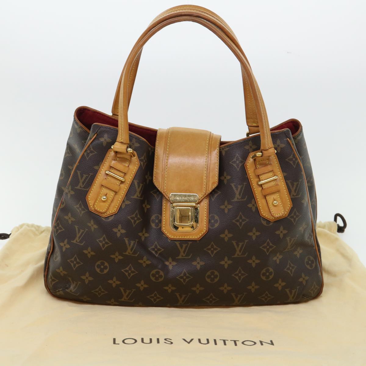 LOUIS VUITTON Monogram Greet Shoulder Bag M55210 LV Auth rd5705