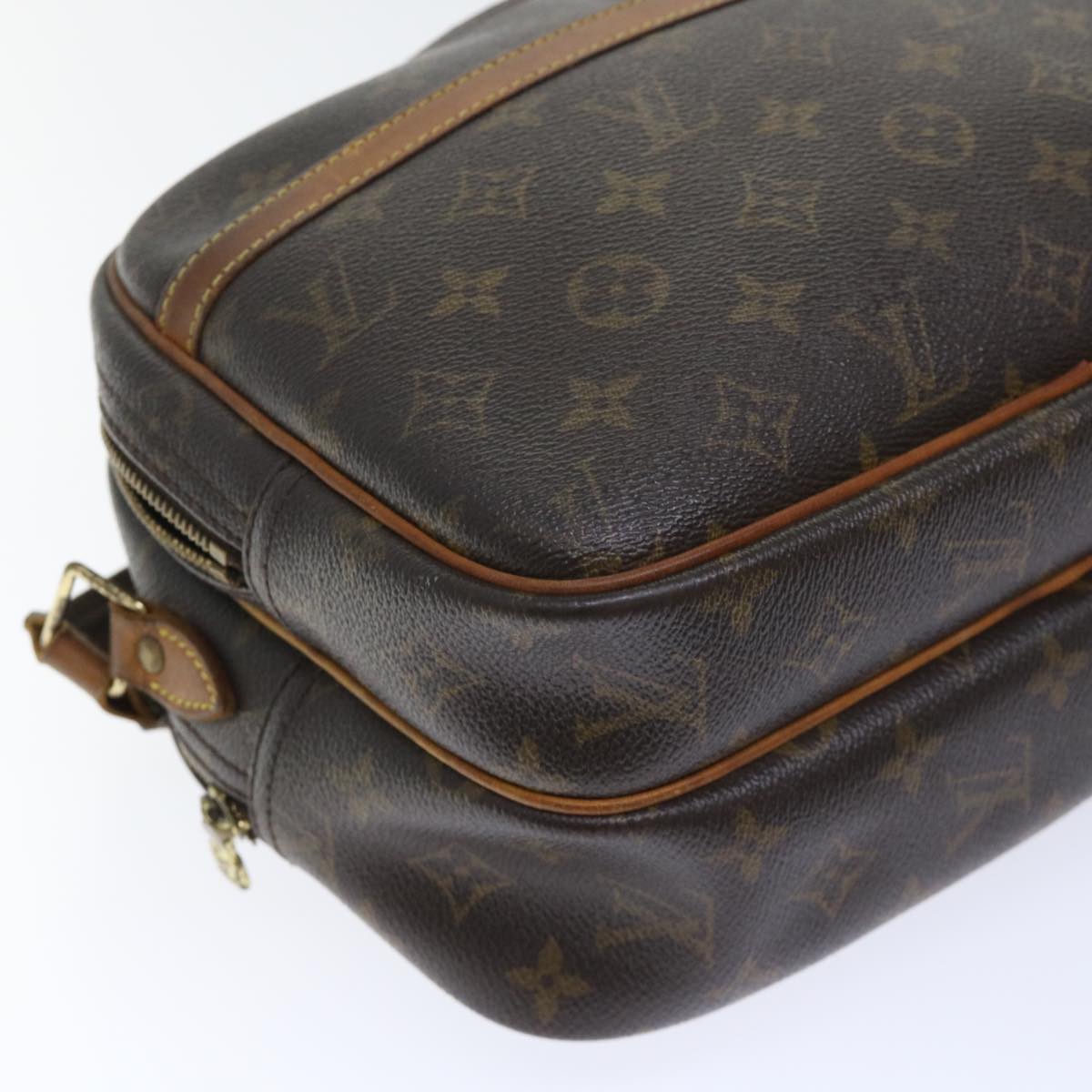 LOUIS VUITTON Monogram Reporter PM Shoulder Bag M45254 LV Auth rd5747