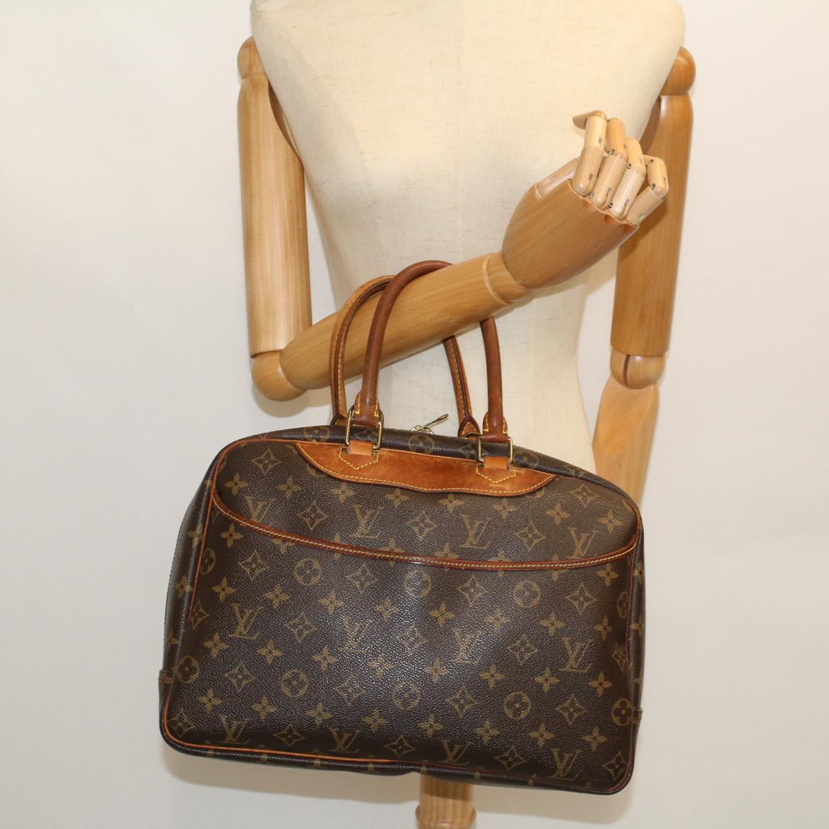 LOUIS VUITTON Monogram Deauville Hand Bag M47270 LV Auth rd5771