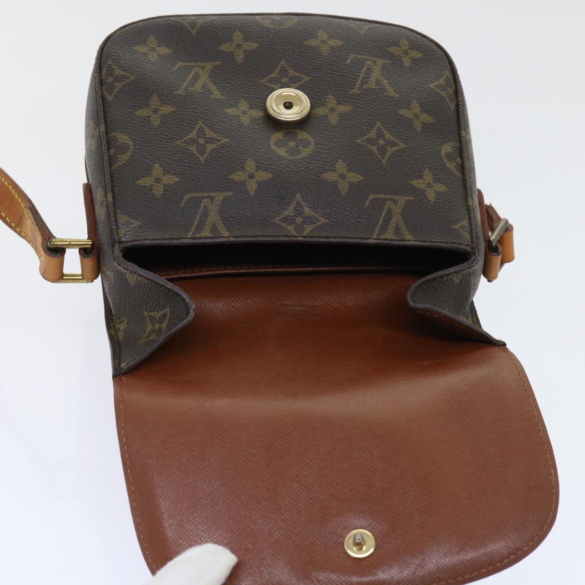 LOUIS VUITTON Monogram Saint Cloud PM Shoulder Bag M51244 LV Auth rd5777