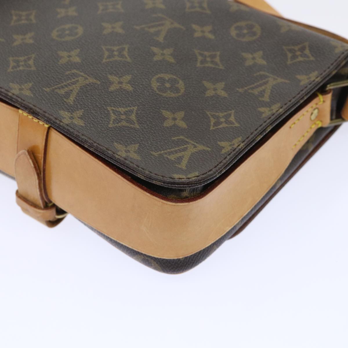 LOUIS VUITTON Monogram Cartouchiere MM Shoulder Bag M51253 LV Auth rd5778