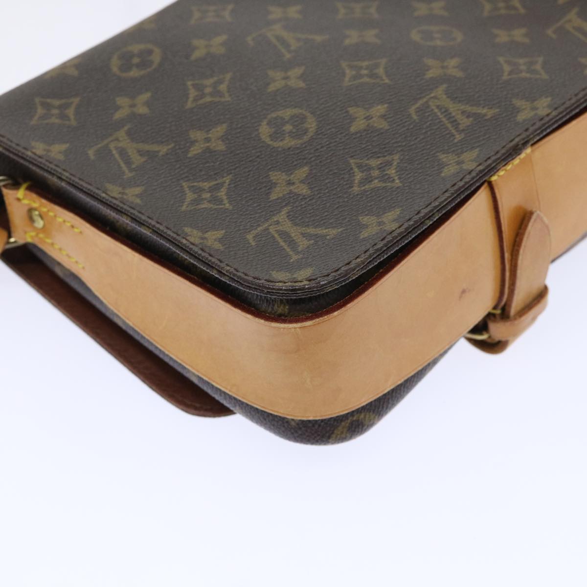 LOUIS VUITTON Monogram Cartouchiere MM Shoulder Bag M51253 LV Auth rd5778