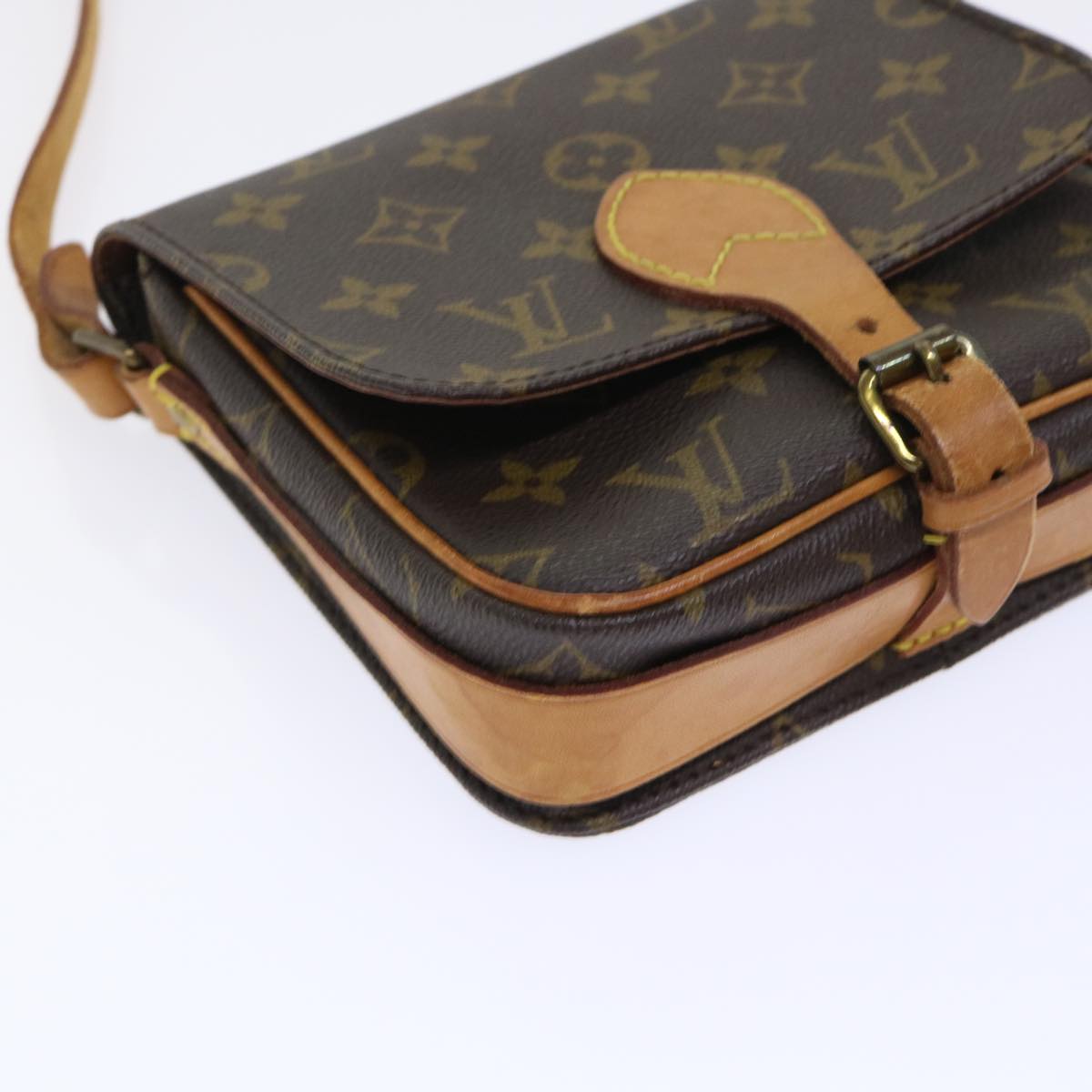 LOUIS VUITTON Monogram Cartouchiere PM Shoulder Bag M51254 LV Auth rd5779