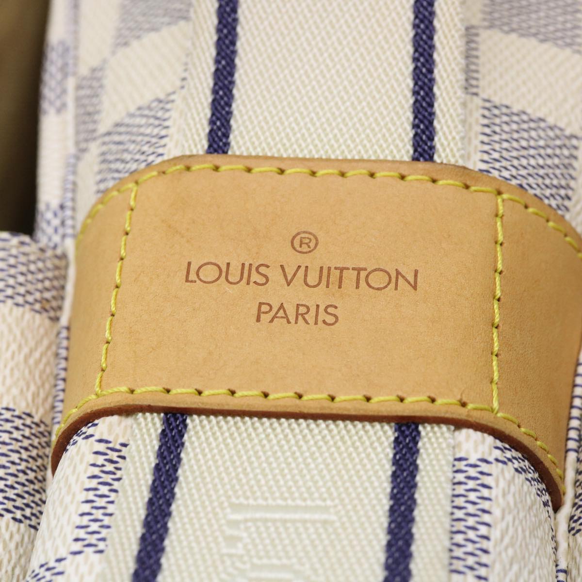 LOUIS VUITTON Damier Azur Naviglio Shoulder Bag N51189 LV Auth rd5801