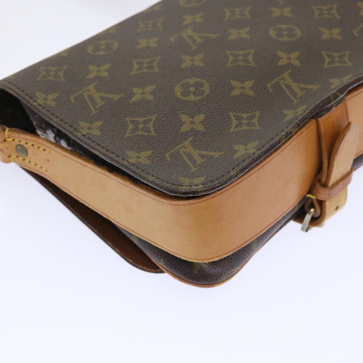 LOUIS VUITTON Monogram Cartouchiere MM Shoulder Bag Vintage M51253 Auth rd5816