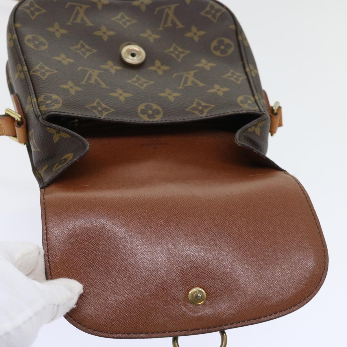 LOUIS VUITTON Monogram Saint Cloud MM Shoulder Bag M51243 LV Auth rd5819