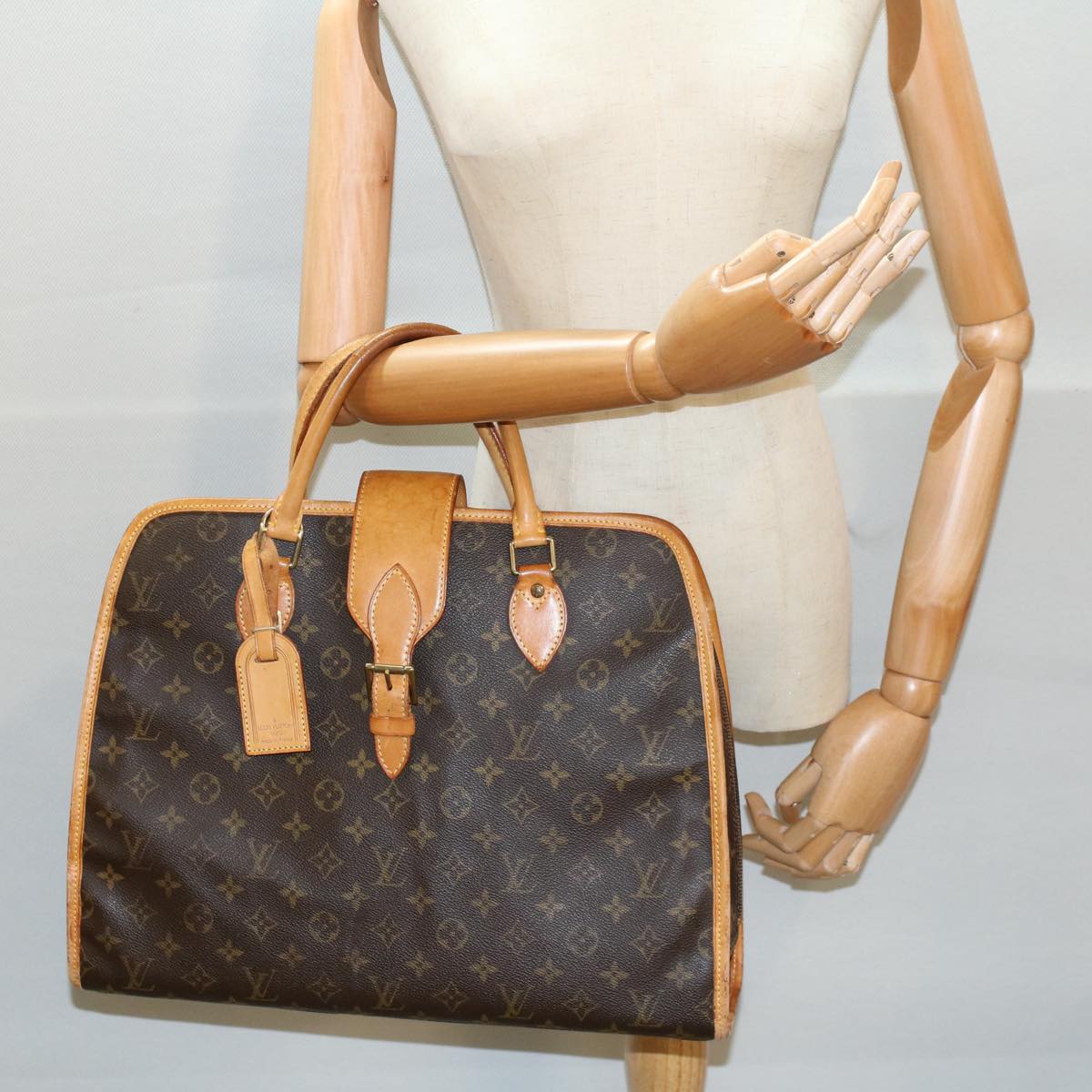 LOUIS VUITTON Monogram Rivoli Hand Bag M53380 LV Auth rd5849