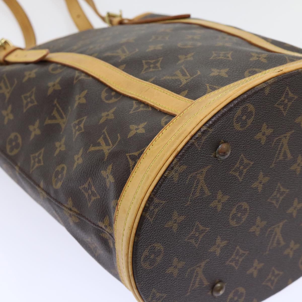 LOUIS VUITTON Monogram Bucket GM Shoulder Bag M42236 LV Auth rd5857