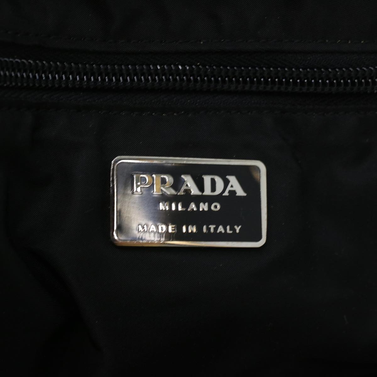 PRADA Hand Bag Nylon Black Auth ro617