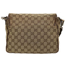 GUCCI GG Canvas Shoulder Bag Beige 28562 Auth ro868-2