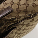 GUCCI GG Canvas Shoulder Bag Beige 28562 Auth ro868-5