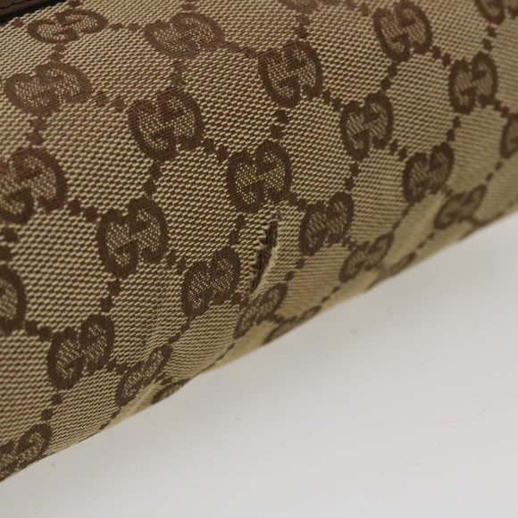 GUCCI GG Canvas Shoulder Bag Beige 28562 Auth ro868