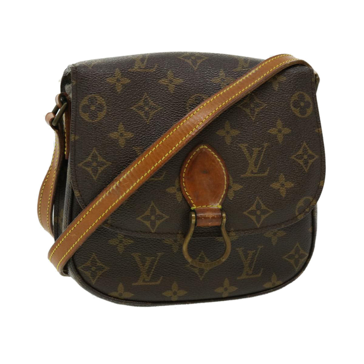 LOUIS VUITTON Monogram Saint Cloud MM Shoulder Bag M51243 Auth rt050