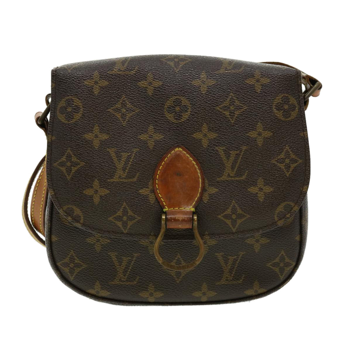 LOUIS VUITTON Monogram Saint Cloud MM Shoulder Bag M51243 Auth rt050