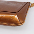 LOUIS VUITTON Monogram Vernis Thompson Street Bag Bronze M91124 LV Auth RV005-12
