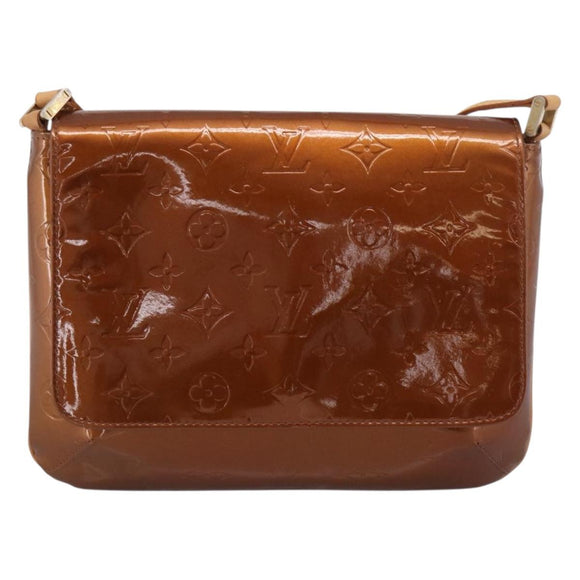 LOUIS VUITTON Monogram Vernis Thompson Street Bag Bronze M91124 LV Auth RV005