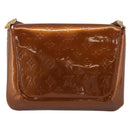 LOUIS VUITTON Monogram Vernis Thompson Street Bag Bronze M91124 LV Auth RV005-3