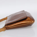 LOUIS VUITTON Monogram Vernis Thompson Street Bag Bronze M91124 LV Auth RV005-4
