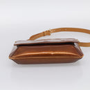 LOUIS VUITTON Monogram Vernis Thompson Street Bag Bronze M91124 LV Auth RV005-9