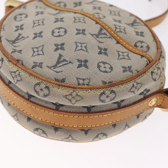 LOUIS VUITTON Monogram Mini Jeanne PM Shoulder Bag Blue M92001 LV Auth RV018