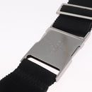GUCCI GG Canvas Waist Bag Black Silver 28566 Auth RV029-10