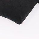 GUCCI GG Canvas Waist Bag Black Silver 28566 Auth RV029-13